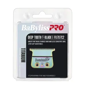 BaBylissPRO ChameleonFX Deep-Tooth T-Blade FX707C2 – Precision Trimming for Sharp Lines