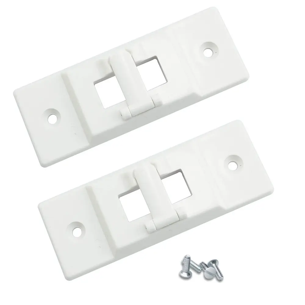 ABS Light Switch Safety Covers, 2-Pack White Toggle Guard with Buckle Lock for Childproofing, Prevents Accidental Switching, 2 X Light Switch Protective Cover, Prevents Accidental On/Off Switching