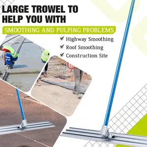 Magnesium Bull Float Concrete Tool Kit, 48x8 Inch, with 4 Extendable Handles, Square End, Adjustable Bracket, Ideal for Slabs, Driveways, Patios, Durable Aluminum Alloy