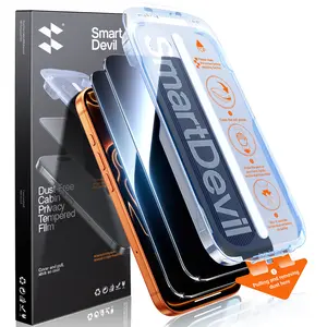 【3s Quick Paste】SmartDevil 2-Pack HD Tempered Glass Screen Protector for iPhone 17promax/17pro/16promax/16pro/15/14/13Series, Military-Grade Shatterproof Protection, Bubble-Free, Privacy Film, Scratch Resistant Fast & Easy Installation, Case Friendly