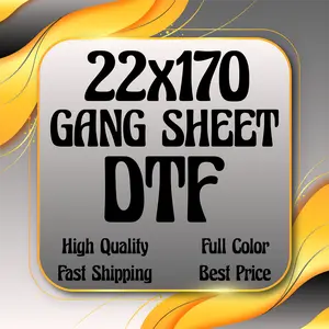 Custom DTF Transfers, DTF Print, DTF Prints, High-Quality Transfer, Full Color Prints, Custom 22x170 Gang Sheet DTF