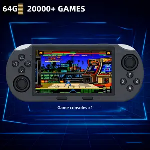 Winter New Sf3000 Portable Handheld Game Console, 64GB Storage, Supports Expansion, Classic Design, Dual Joystick Control, USB Charging, Handheld Gaming Console