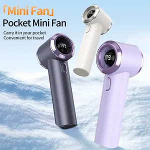 Portable Handheld Fan, Rechargeable Mini Fan with 4 High Speeds, Small Hand Fan for Travel, Camping, Office, Home, Outdoor