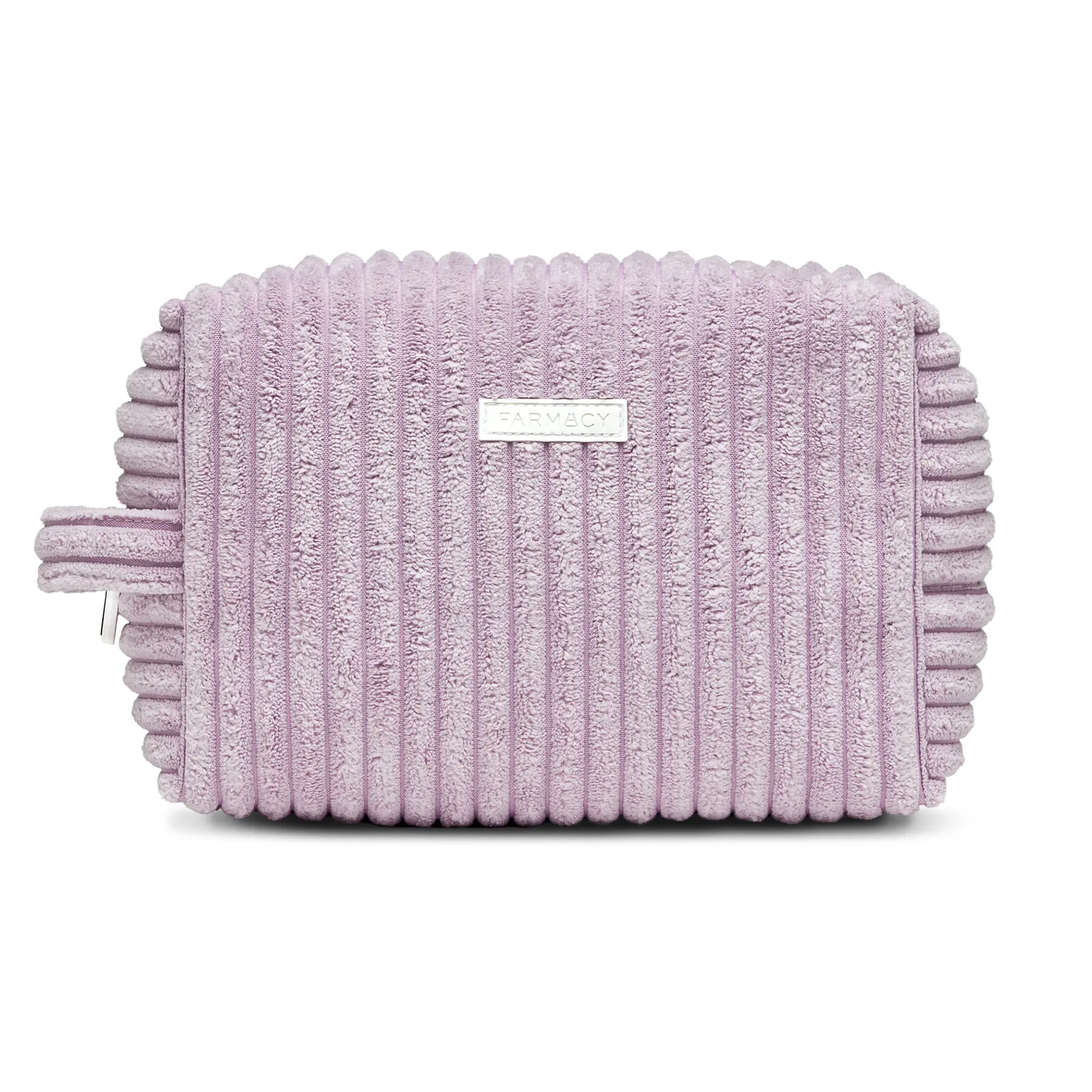 Women's Soft Plush Makeup Pouch - 9" l x 6" h x 4" w Reusable Handheld Luggage Accessory, Zipper-Closure Bag for Travel Skincare, TSA-Approved Toiletries Storage, Sustainable Gift-Wrapping Option, Plush Fabric, Travel Ready