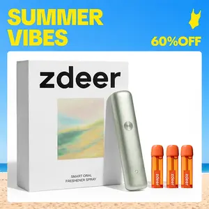zdeer Smart Electronic Oral Spray PW13, Instant Fresh Breath Device with Replaceable Flavor Pods, Portable Nano-Mist Mouth Refresher for Travel, Dates & Daily Routine, Self-Care Wellness Gift#Summervibes
