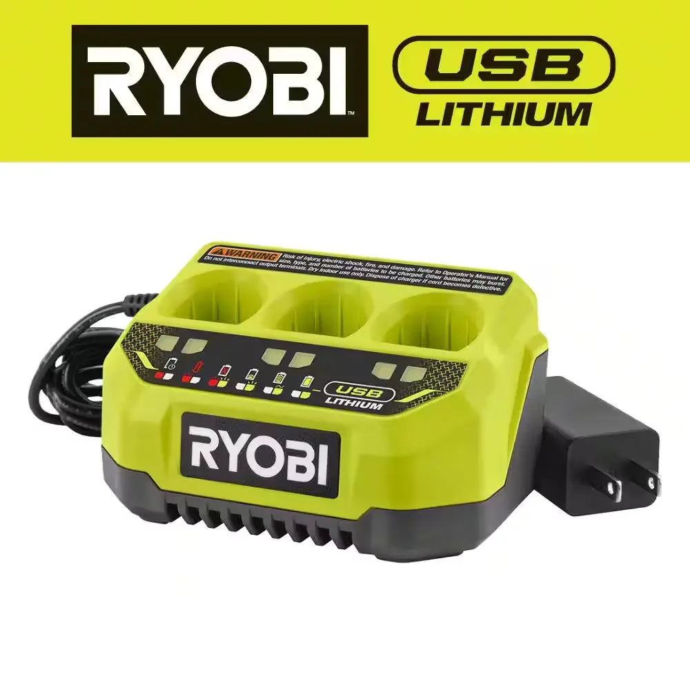 NEW USB Lithium 3-Port Charger – Compact, Powerful, and Perfect for On-the-Go Charging RYOBI