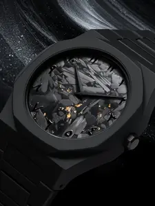 Men's Business Style Simple Plastic Quartz Watch with Silicone Strap, Battery-Powered Three-Hand Dial for Daily Wear, Perfect for Father's Day or Valentine's Day, Quartz Analog Watch