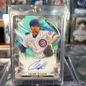Topps 2023 Inception Caleb Kilian Chicago Cubs Autographed Baseball Card Limited Edition Collectible