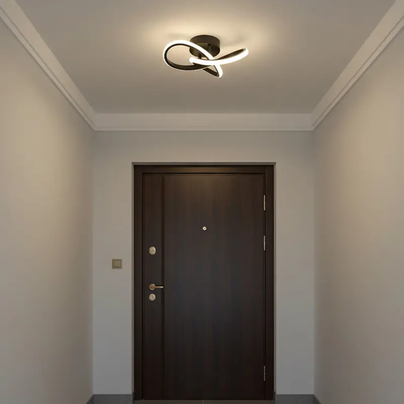 Modern Nordic LED Ceiling Light Fixture, Dimmable Lighting, Minimalist Design for Hallway & Entryway, Durable Lighting Solution for Home Decor