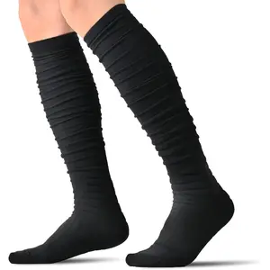 Football Socks Ultra Long Combed Cotton With Ankle Support Padded Knee High Socks Youth Adult