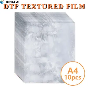 10 Sheets DTF Heat Transfer Pattern Printing Film 8.3in X 11.8in, Compatible with Inkjet Printers, Direct Print for T-Shirts Fabric Clothing Accessories