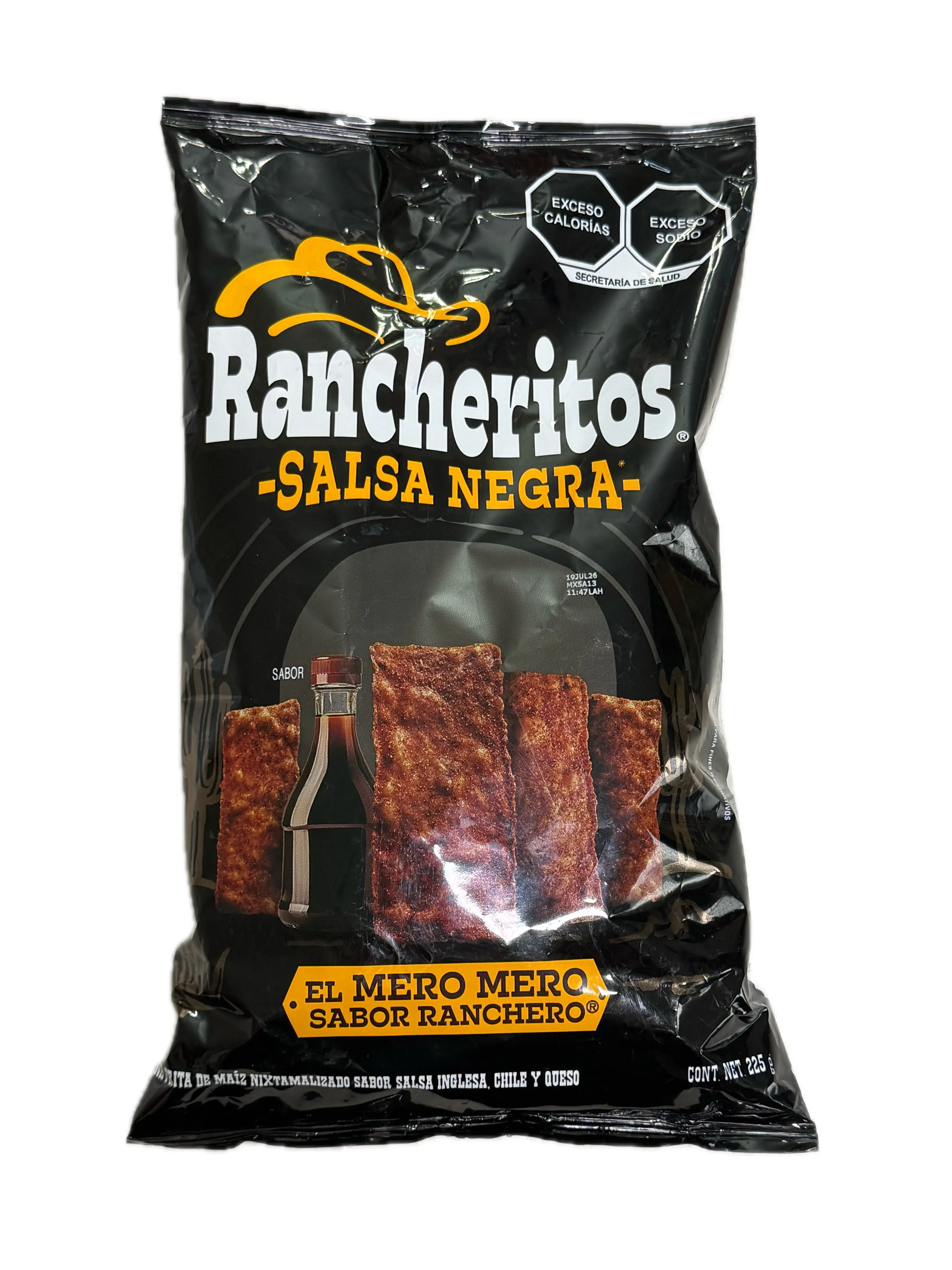 Rancheritos Salsa Negra Mexican Corn Chips Snack 225 g