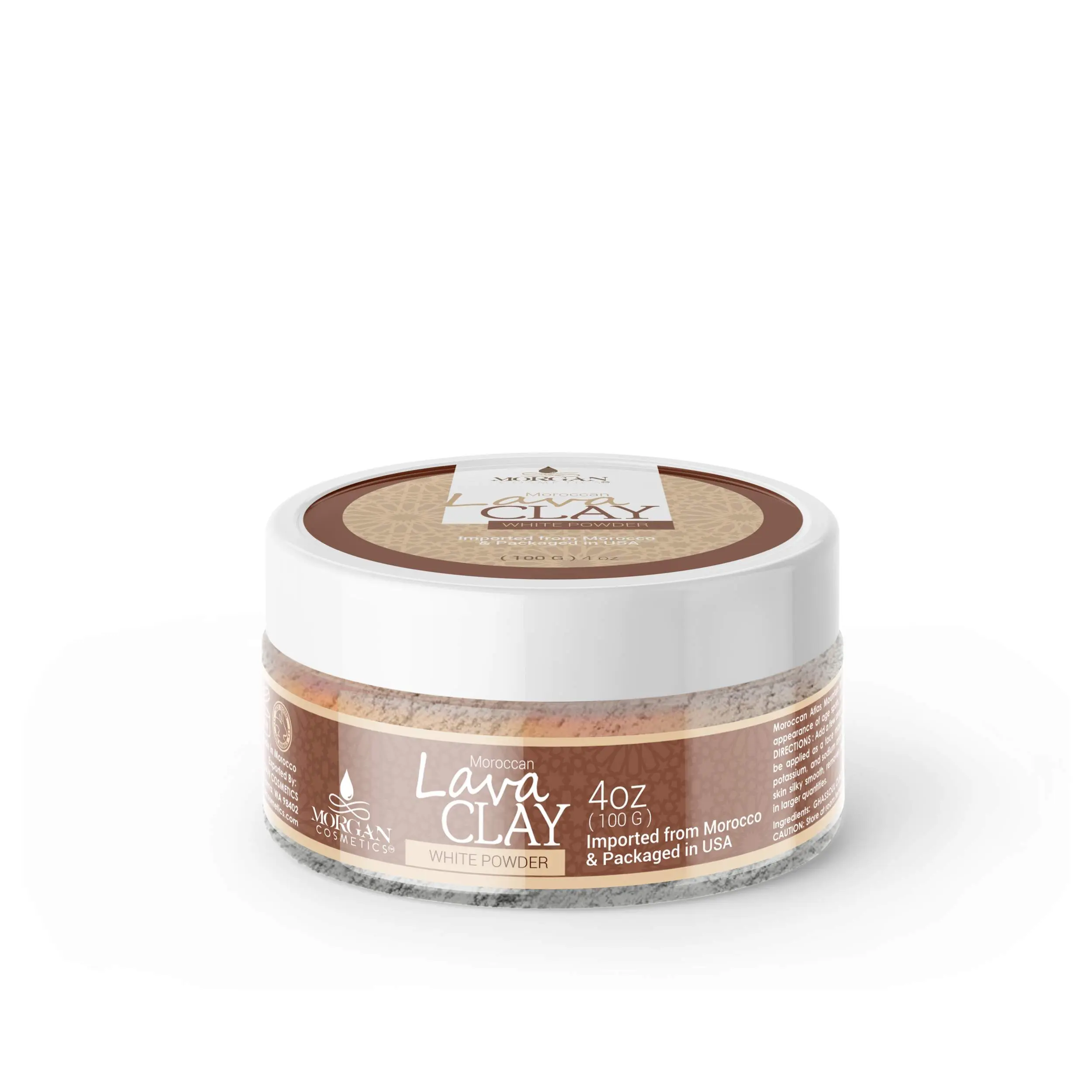 Moroccan White Lava Clay Mask 100 gram