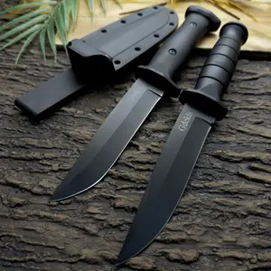 Gdekls 2-Pack Kitchen Utility Knife Set with Sheath, Black Coated Blades & Non-Slip Handles