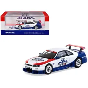 Tarmac Works 1:64 Nissan NISMO GT-R LM Test Car Hobby64 - 1995 Launch Version in Acrylic Packaging
