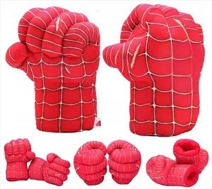 Fighting Gauntlet Smash Hands Fists Big Soft Plush Kid Boxing Training Gloves Pair Halloween Costume