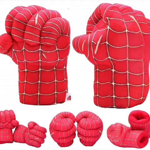 1-Pair Kids' Big Soft Cotton Plush Fighting Gauntlet Smash Hands, Age 3+ Children Boxing Equipment, Safe, Unisex Soft Sports Play Toy, Halloween Christmas Accessory, 20cm Palm Width Home Decor Cosplay