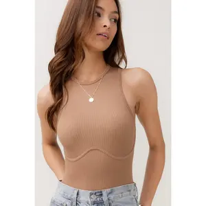 The Mila Bodysuit - Milk Chocolate