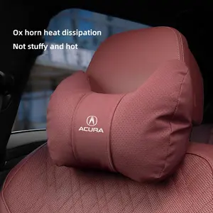 Car Seat Headrest Lumbar Support Protective Pillow Waist Cushion For Acura ADX RDX ZDX Integra NSX MDX TLX CDX ILX RLX TL RL
