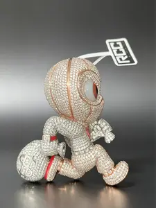 2172  Runaway Money Bag Bandit Charm | Iced-Out Street Legend Pendant for Rappers & Trendsetters outdoorfun summerwins