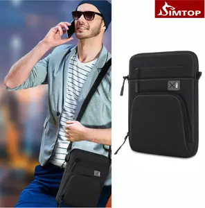 12.9 Inch Tablet Bag, 360° Protective Carrying Case with Shoulder Strap – Compatible with iPad Pro 12.9 M4/M2/M1, iPad Air M2 2024, Galaxy Tab S9+/S8+ 12.4 – Travel, Work, School, Commute, Business, Outdoor