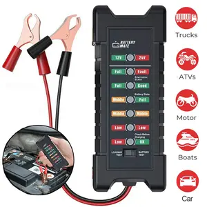 ANCEL BM410 Car 7 Digital Battery Health Tester 12V & 24V Battery Load Analyzer