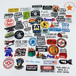 GoodLittleGoods 2Set of 100 Funny Hard Hat Sticker Packs - Durable Waterproof Vinyl Stickers for Toolboxes Welding Hoods & More 24 50 or 100 Pcs American Made Quality Stickers