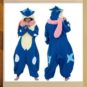Fleece Cartoon Cute Onesie Pajamas Couples Home Leisure Wear Performance Costume