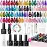 Beetles Cat Eye Gel Nail Polish Set - Soak-Off LED/UV Curing Shimmer Glitter Velvet Set with Silver,Pink,Blue,Orange,Green,Purple Hues & Magnet, Cosmetic Nail Art Colorful Products for Women's Selfcare Glowup Manicure #Summervibes