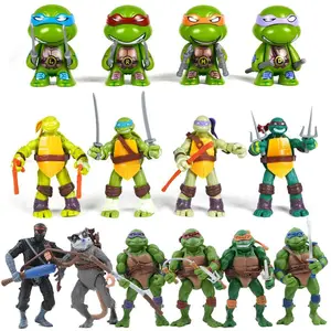 TMNT Action Figure Anime Teenage Mutant Ninja Turtle Figuras Toys NECA PVC Collection Model Gift for Children Decoration popular