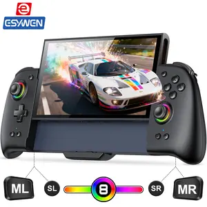 ESYWEN Switch 2 Controller Hall Effect Joystick 9 RGB Lighting Turbo Macro KeyLinker App Ergonomic Grip 5M Cycle Lifespan Zero Drift Wireless Wake-Up Function 5-Level Vibration 6-Axis Gyroscope