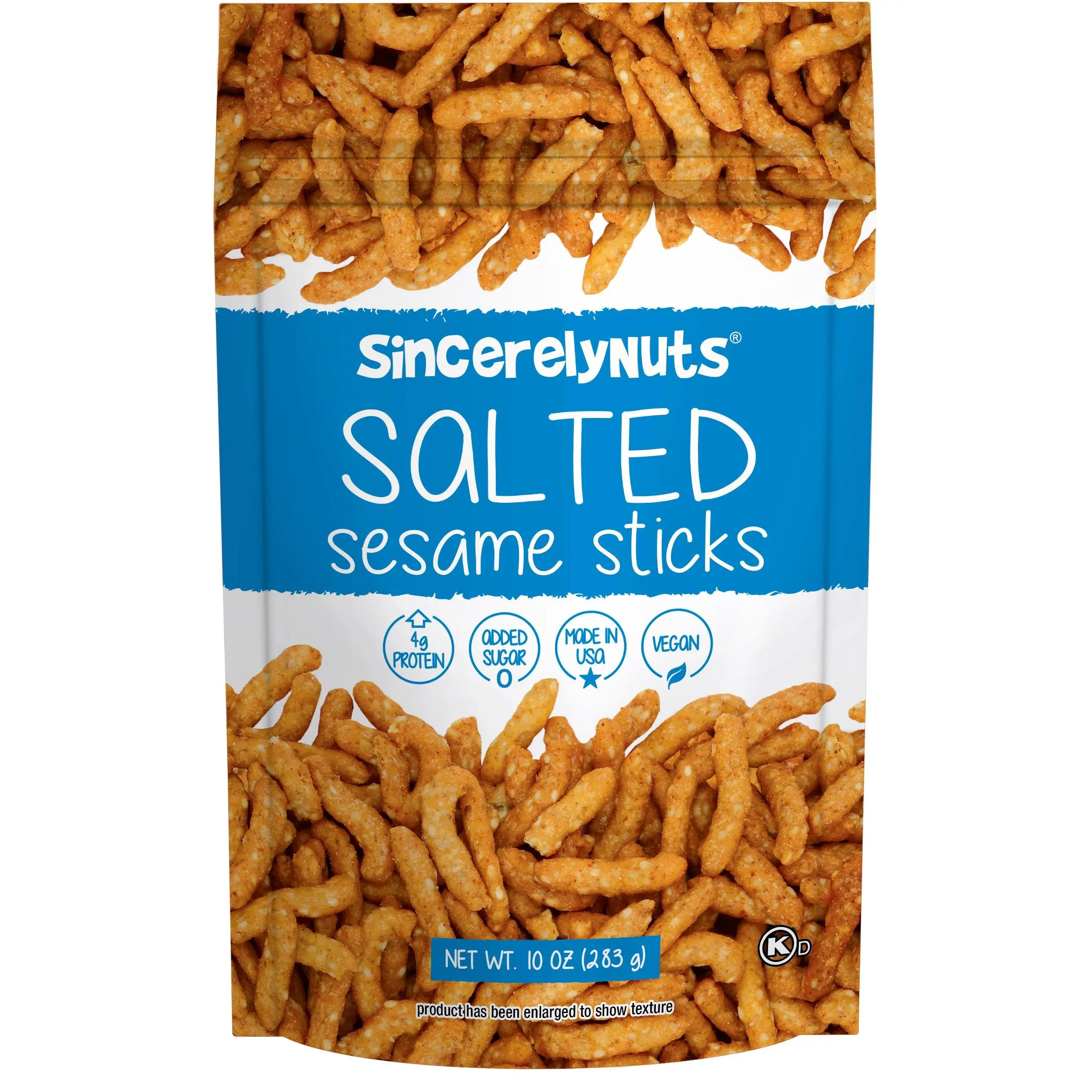 SincerelyNuts Salted Sesame Sticks 10oz Bag - High Protein Vegan Snack with No Added Sugar - Perfect for Kids & Adults - Nutritious Trail Mix Option Peanut Fruit Dried Perfume