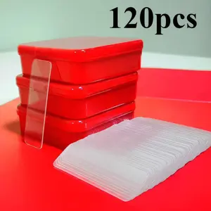 Double Sided Tape, 2 Boxes Pack, 120 Pieces Total, Strong Adhesive for Wall, Crafts, Home, Office, School, Multipurpose Sticky Tape, Easy Peel, No Residue Left, Ideal for Mounting, Pasting, and DIY Projects