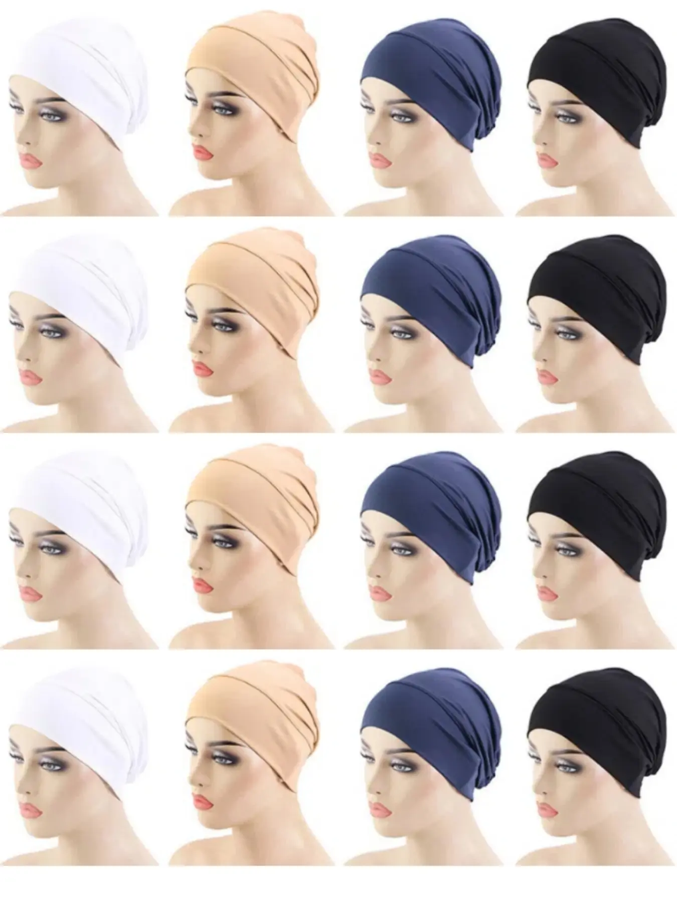 Soft Comfortable Headscarf, Turban Hijab For Muslim, Versatile Style for Daily Wear, Perfect Accessory for Any Occasion, Single Color Fabric