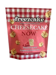 Freezcake Freeze-dried Cheesecake Bites White Chocolate Raspberry 2 oz Snack Pack Quick Easy Dessert Shelf-stable Travel-ready Sweet