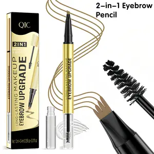 Waterproof Micro Fork Eyebrow Pencil, 2-in-1 double,Long-Lasting Brow Pen for Natural Hair-Like Strokes,Smudge-proof Makeup Tool,Eyebrow Pen for Women
