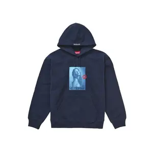 Supreme Men's Kate Moss Hooded Sweatshirt Navy, from StockX