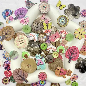 Button Bark   – Mixed-Size Resin Cabochons for DIY Crafts, Phone Cases & Resin Art