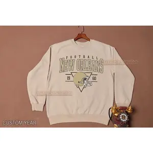 Vintage New Orleans Football Crewneck, Retro Football Sweatshirt, Men's and Women's Sweatshirt, Throwback NOLA Sweatshirt, Game Day NOLA Tee