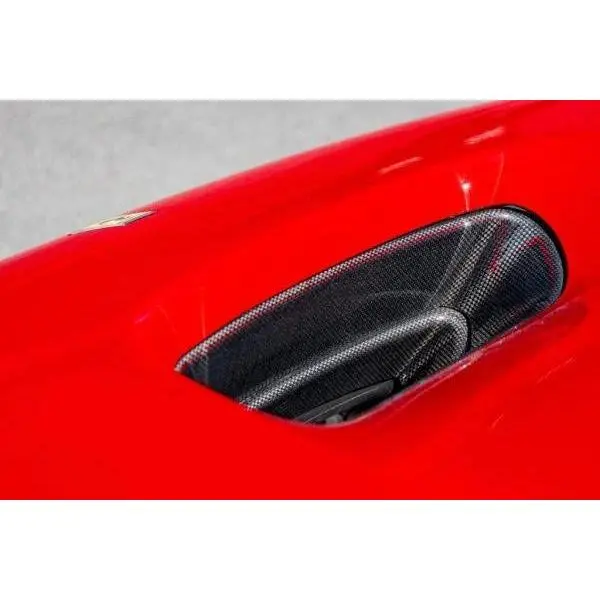 Ferrari F8 Dry Carbon Fiber OEM Front Trunk Air Vent Trim