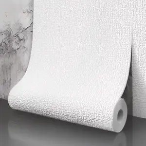 Self-Adhesive Linen Wallpaper Roll, 3D Textured Washable Wall Covering, Waterproof & Moisture-Proof, Easy to Install, Ideal for Living Room, Bedroom, Office, Kitchen, Bathroom, Furniture Renovation