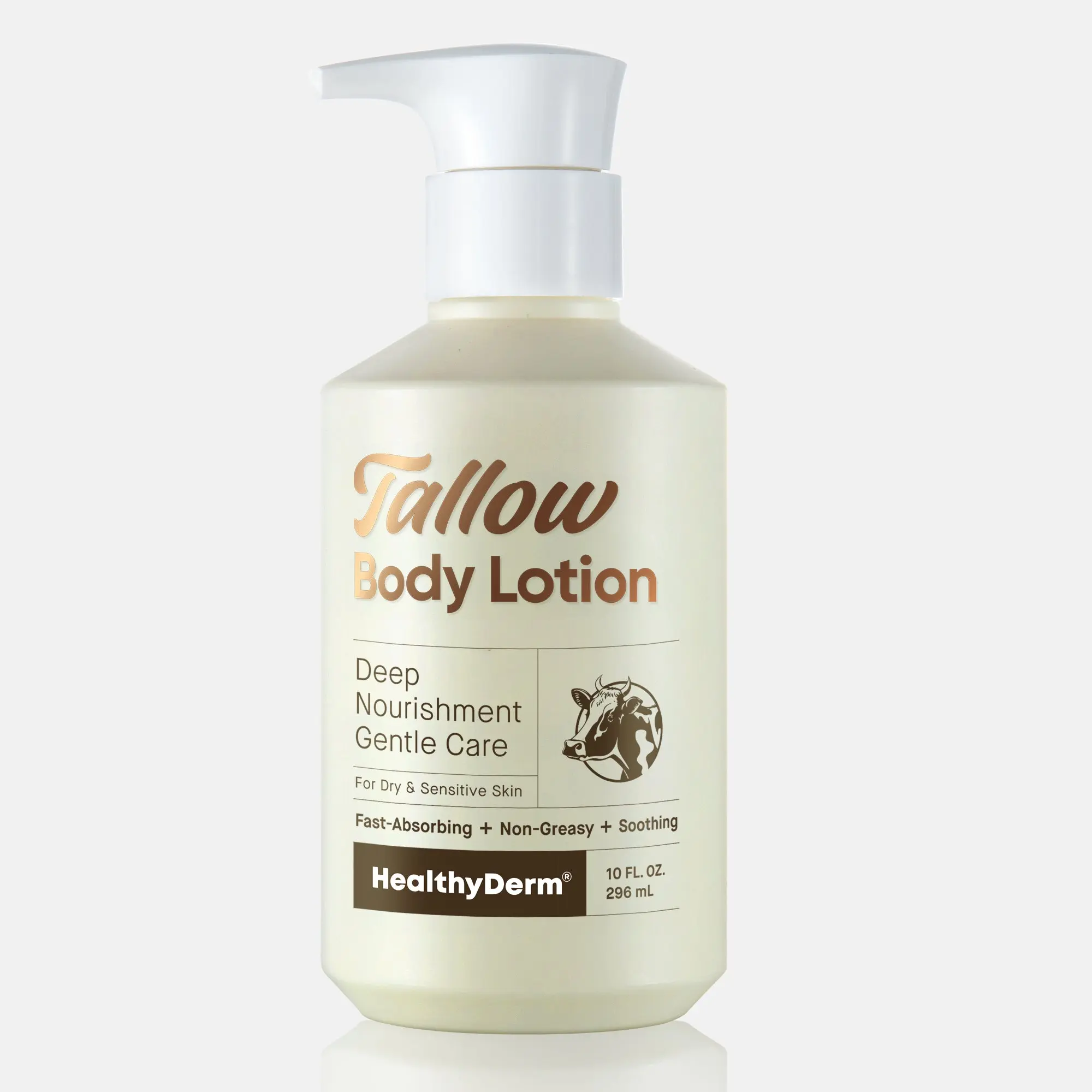 Tallow Body Moisturizer, Sunflower-Shea Infused Body Care Lotion with Vitamins for Deep Hydration
