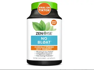 Health No Bloat - Probiotics, Digestive Enzymes for Bloating and Gas Relief - Ginger, Dandelion, and Lactase to Improve Digestion - Vegan Water Retention Pills