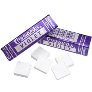 Choward's Violet Mint Squares Candy Packs: 24-Piece Box Choward's Violet Mint Squares Candy Packs: 24-Piece Box