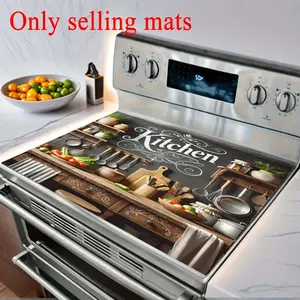 Ideal Kitchen Rubber Stove Protector, Kitchenware, Heat Resistant, Non-Slip, Water Absorbent, Easy Clean, Oven Pad, Refrigerator Pad, Appliance Surface Guard