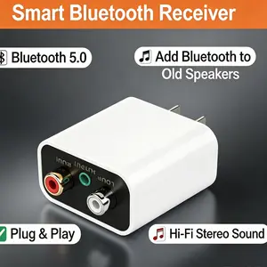 Bluetooth 5.3 Audio Receiver, Wireless Adapter for Old Amplifier, Hi-Fi Stereo Music Streaming