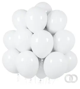 White Balloons 50 pcs 12 inch Latex for Party Decorations and Events