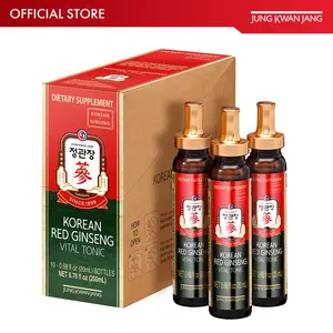 JUNG KWAN JANG Korean Red Ginseng Legacy Vital Tonic - Official Product Herbal Energy Drink with Red Panax Ginseng & Botanical Extracts - Vegan, Non-GMO, Caffeine-Free Liquid Supplements (10 Vials, 0.68 fl oz)