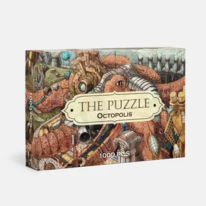 Hungry Minds OCTOPOLIS 1000-Piece Jigsaw Puzzle for Adults - Challenging and Difficult Puzzle with Stunning Octopus Theme - Perfect for Expert Puzzle Enthusiasts, Brain-Teasing Gift, Relaxing Fun Activity