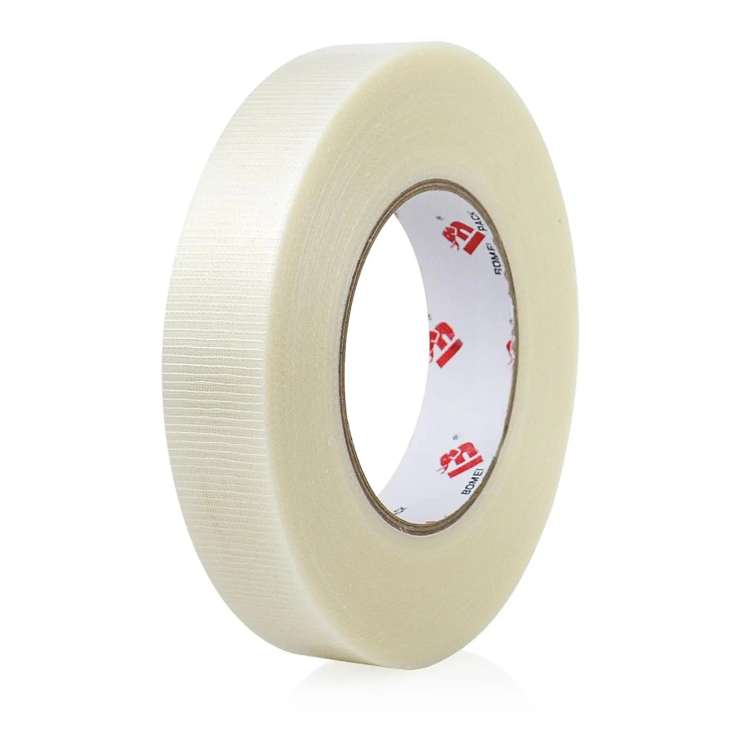 Clear Duct Tape 1 Inch,Heavy Duty Transparent Duct Tape,1 Inch x 60 Yards,Clear Strapping Tape,Reinforce Fiber Tape,,Flexible and  by Hand for  & Improvement